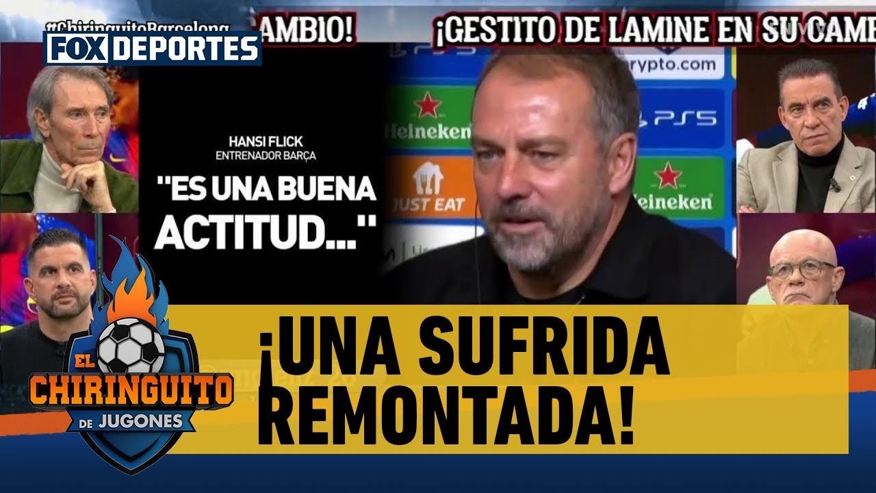 👀🔥 BARCELONA sufre, pero REMONTA, aunque LAMINE YAMAL se molesta por su cambio | El Chiringuito