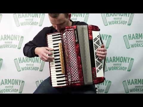 Barcarole Prominenz Piano Accordion made in Germany 120 Bass Buttons New Straps Case 2180, Powerful sound, Accordian for Adults image 15