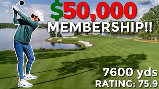 18 Hole CHAMPIONSHIP COURSE Vlog! BALL Striking was ON FIRE!!