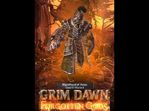 Grim Dawn Lvl 97 Physical Retaliation Build  Warlord vs The Shaper of Flesh - HC Ultimate Mode