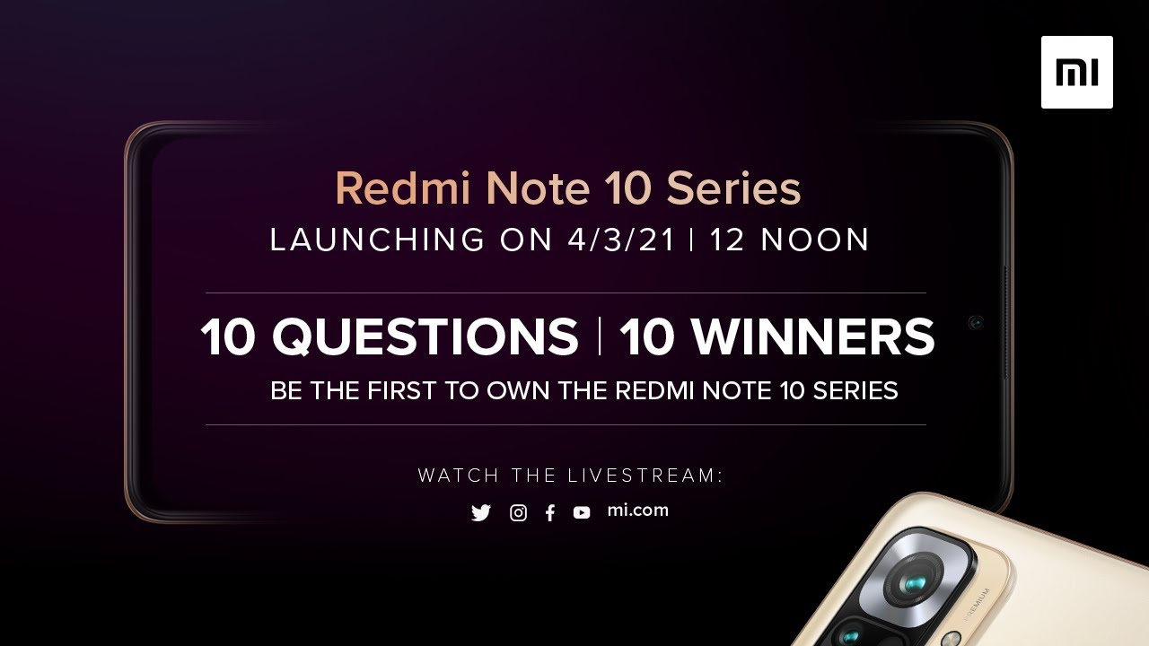 Redmi Note 10 Series Product Launch