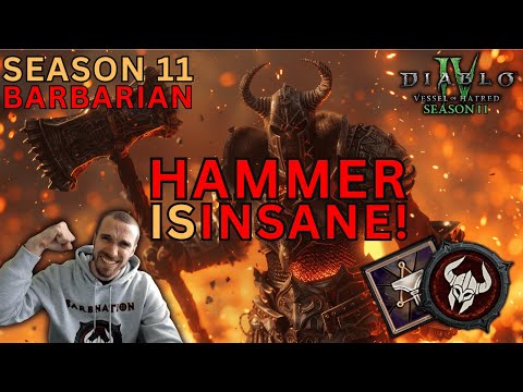 Hammer Of The Ancients Barbarian Brings Massive Damage to Diablo 4 Season 11!