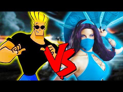 Kitana Vs Johnny Bravo Army - Epic Battle - Mortal Kombat Costume Skin Mod