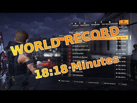 NEW WORLD RECORD - 18,18 minutes | The Division 2 Video