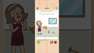 Brain Test 5 Level 15: Save her from the worm! Walkthrough