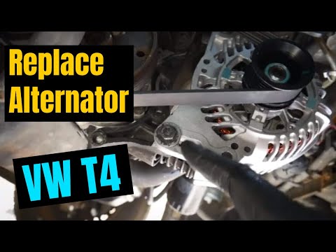 How To Remove Replace Alternator on VW T4 TRANSPORTER 1.9 ABL