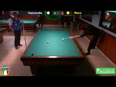 Ciammella vs Muro - Gara Libera Territoriale Open Accademia del Biliardo Terni Settembre 2018