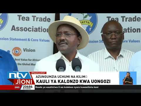 Kalonzo aishtumu serikali kwa kuchangia kuzoroteka Kwa sekta ya majani chai nchini