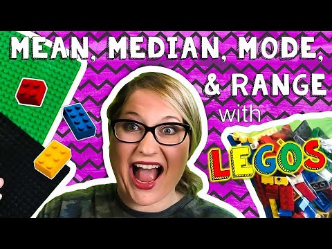 Mean, Median, Mode, and Range using Legos