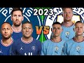 Messi-Neymar-Mbappe 🆚 De Bruyne-Foden-Haaland💪(2023)