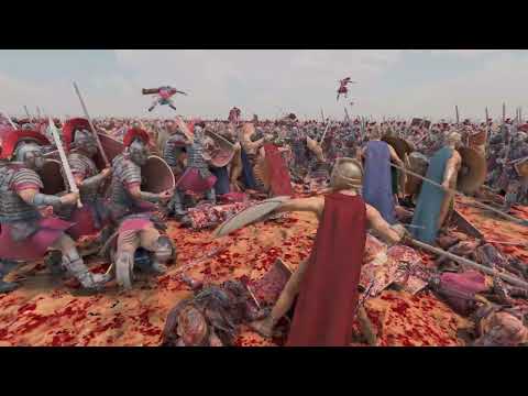 10,000 Spartans VS. 100,000 Roman Soldiers