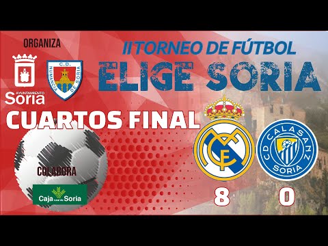 II Torneo EligeSoria Benjamín CUARTOS FINAL. Real Madrid C.F. | 8 - 0 | C.D. Calasanz