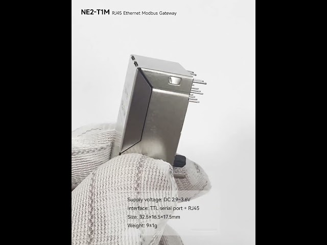 Vídeo relacionado con EBYTE TTL Serial a RJ45 Ethernet Super Netword Port NE2-T1M 2 vías tamaño pequeño Bulid en Phy Fit PCB Board Modbus a RTU