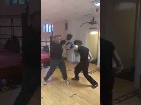 Kieran Holman training