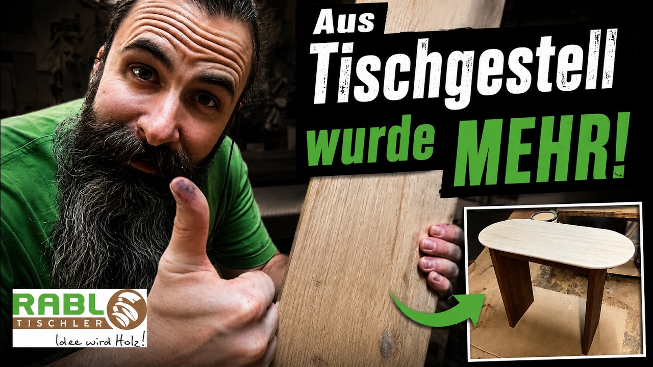 Vorschaubild YouTube Video Ich wollte nur ein Tischgestell bauen… dann kam der Zusatzauftrag