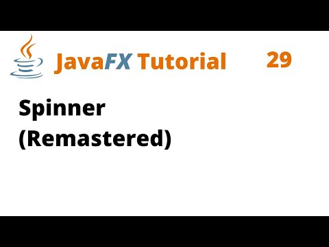 JavaFX Tutorial 29 - Spinner (Remastered)