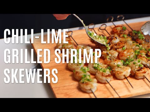 Chili Lime Shrimp Skewers | Quick & Easy Recipe for your Next BBQ