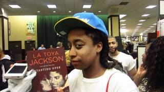 La Toya Jackson Booking Signing for Starting Over in New York.