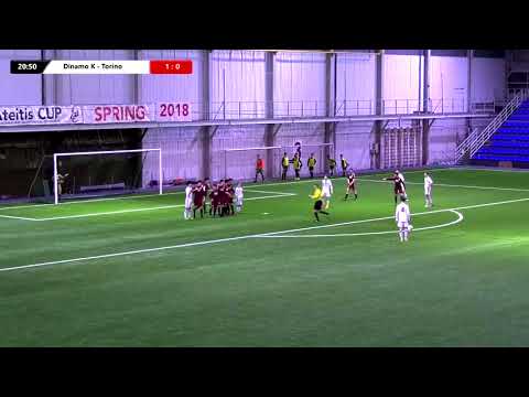 Amazing Dinamo Kyiv's free kick goal in the gates of Torino (U-14)
