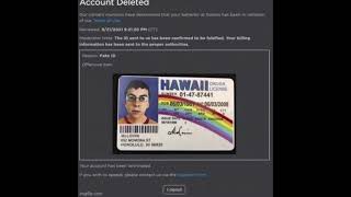 Roblox voice chat fake id ban compilation - with sad harmonica music