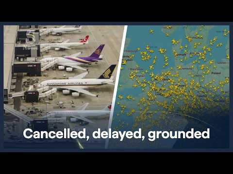 Flight delays and cancellations at several UK airports due to air traffic control issue
