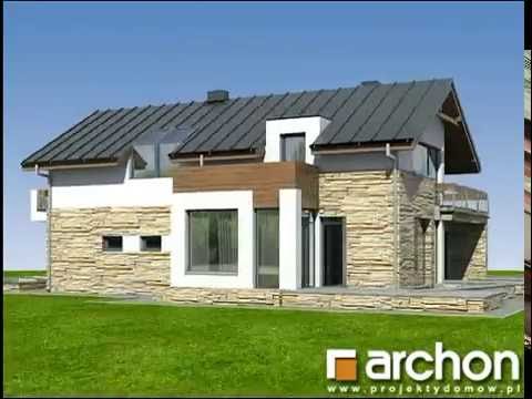 Dom pod gunnerą. ARCHON+ Projekty domów, www.archon.pl