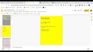 Instructions - Linear Inequality Calculator Activity