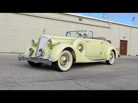 1936 Packard Model 1401 Victoria Convertible & Super 8 Engine Sound My Car Story with Lou Costabile