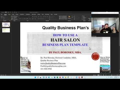 , title : 'How to use a HAIR SALON Business Plan Template by Paul Borosky, MBA.'