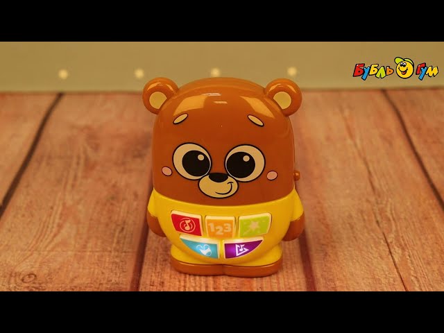Игрушка озвученнная Азбукварик Диско-малыши Мишутка - видео
