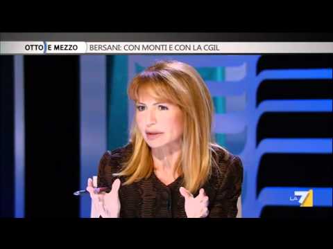 PIERLUIGI BERSANI ospite di LILLI GRUBER a Otto e mezzo 27/03/12