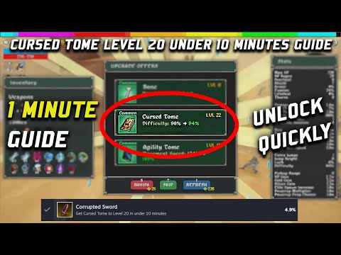 Megabonk Fast Level 20 Cursed Tome Guide – Schalte das verdorbene Schwert frei