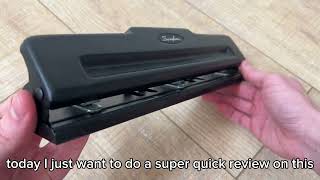 Swingline 2 3 Hole Punch, Semi Adjustable, Light Duty Hole Puncher Review