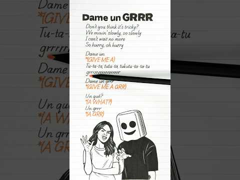 🐾 Dame Un Grrr 🐯 &ndash; Fantomel & Kate Linn (Lyrics + English Translation) TikTok Trend
