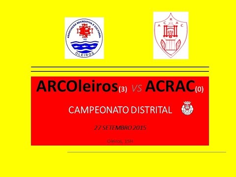 1ªJC - Oleiros (3) vs ACRAC (0), 27Set2015, Oleiros, 15h