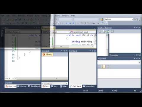 Visual C# 2010 Tutorial 4 - More Math And String Concatenation