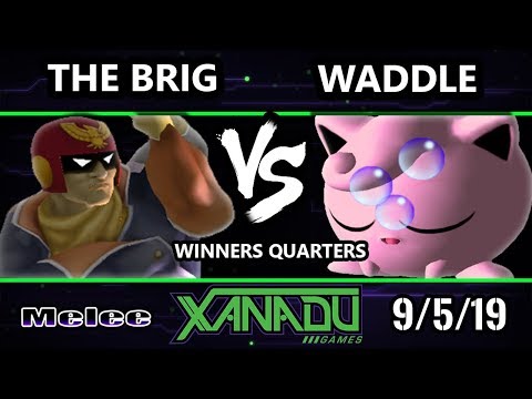 S@X 318 SSBM - The Brig (Captain Falcon) Vs. Waddle (Jigglypuff) Smash Melee Winners Quarters
