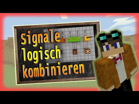 Redstonesignale zusammenführen | Schaltlogik für Redstone | Redstone-Schule Folge 73