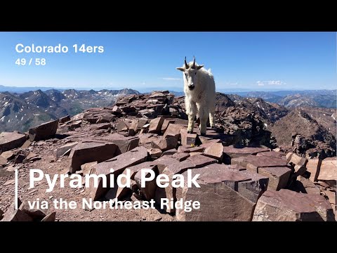 Colorado 14ers | Pyramid Peak (Northeast Ridge) | Cinematic Hike | 4K