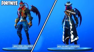 HOW to UNLOCK MAX "DIRE" + "CALAMITY" FAST! - (Fortnite Battle Royale - EARN the MOST XP FAST!)
