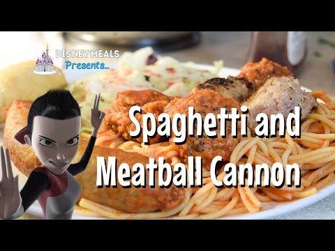 Meatball Cannon Spaghetti from Meet the Robinsons