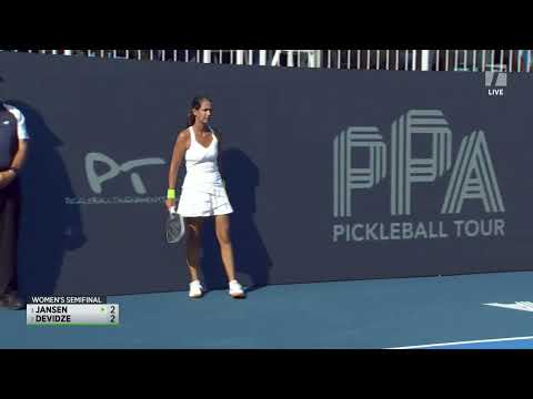 Baird Open - Womens Singles Semi Final - Jansen Vs. Devidze