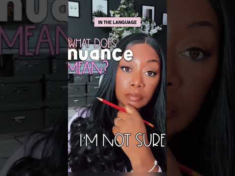 What does nuance mean? || Sentence Examples || Diamond Education Hub