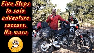 How to Ride Solo with Confidence: 5 Proven Tips to Silence the Doom Voice on Adventure Motorcycles
