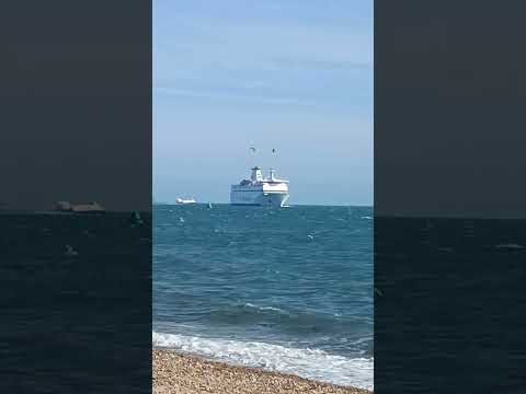 Cruise liner, ferry and hoover craft