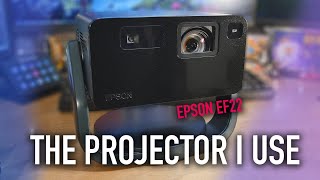 The Projector I Use: Epson EpiqVision Mini EF22 Portable Smart Laser Projector