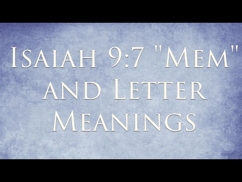 Does the Mem Have Meaning?