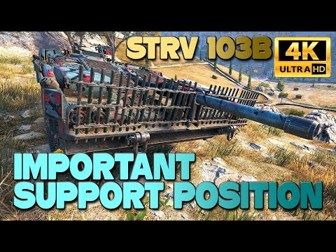 Strv 103B: Important support position for beginners - World of Tanks
