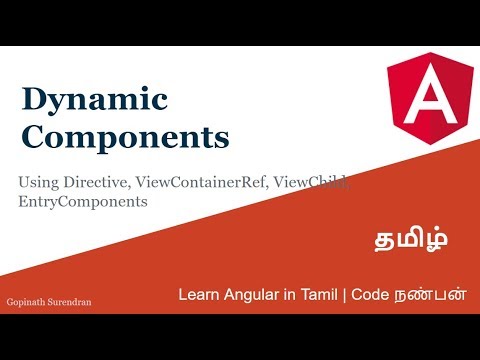 15) Dynamic Components | Learn Angular in Tamil | Code Nanban