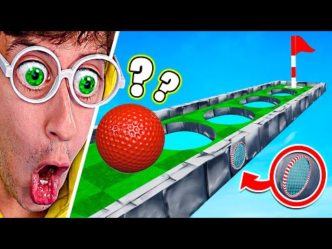 HOLE 101% TROLL vs BROTHER 😂⛳! (Golf it) - TEKENDO